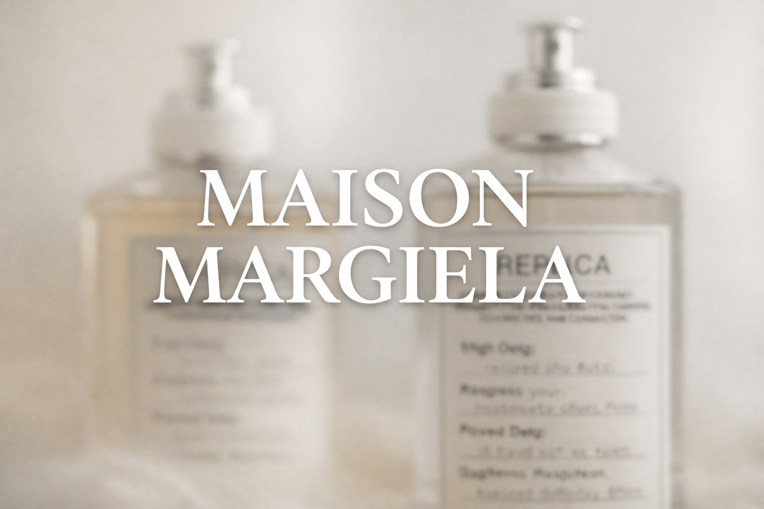 Thương hiệu nước hoa Maison Margiela – Khi mùi hương trở thành ký ức sống động